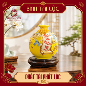 Bình tài lộc thếp vàng Phát Tài Phát Lộc