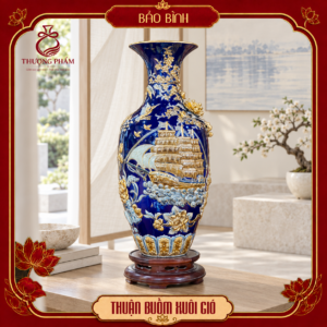 Bảo bình vẽ vàng Thuận Buồm Xuôi Gió H80
