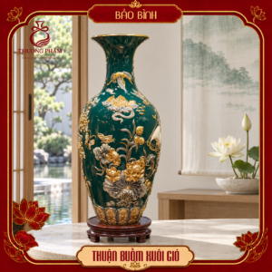 Bảo bình vẽ vàng Thuận Buồm Xuôi Gió H80