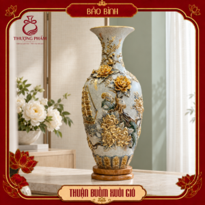 Bảo bình vẽ vàng Thuận Buồm Xuôi Gió H80