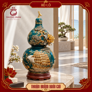 Hồ lô tài lộc vẽ vàng Thuận Buồm Xuôi Gió H45