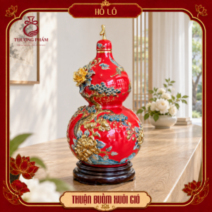 Hồ lô tài lộc vẽ vàng Thuận Buồm Xuôi Gió H45