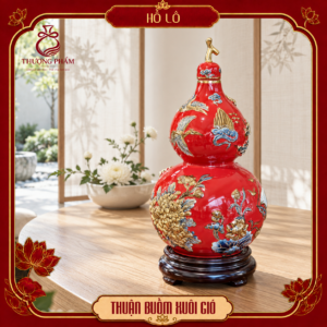 Hồ lô tài lộc vẽ vàng Thuận Buồm Xuôi Gió H45