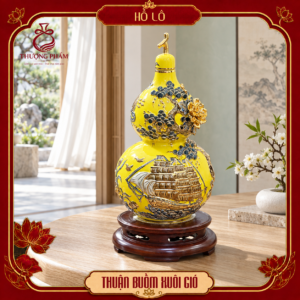 Hồ lô tài lộc vẽ vàng Thuận Buồm Xuôi Gió H45