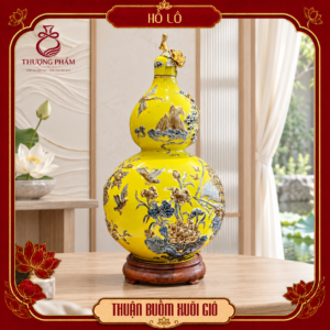 Hồ lô tài lộc vẽ vàng Thuận Buồm Xuôi Gió H65