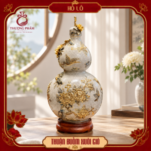 Hồ lô tài lộc vẽ vàng Thuận Buồm Xuôi Gió H65