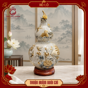 Hồ lô tài lộc vẽ vàng Thuận Buồm Xuôi Gió H65