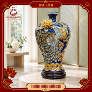 Mai bình tích lộc vẽ vàng Phú Quý Vạn Niên H48