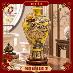 Mai bình tích lộc vẽ vàng Thuận Buồm Xuôi Gió H48