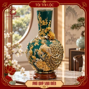 Tỏi tài lộc vẽ vàng Phú Quý Vạn Niên H68 dáng thẳng