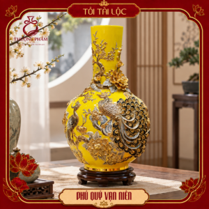 Tỏi tài lộc vẽ vàng Phú Quý Vạn Niên H68 dáng thẳng