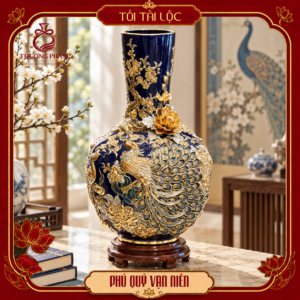Tỏi tài lộc vẽ vàng Phú Quý Vạn Niên H68 dáng thẳng