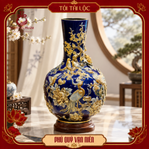 Tỏi tài lộc vẽ vàng Phú Quý Vạn Niên H68 dáng thẳng